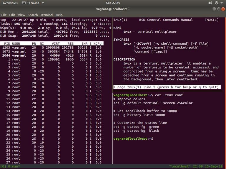 Tmux Terminal